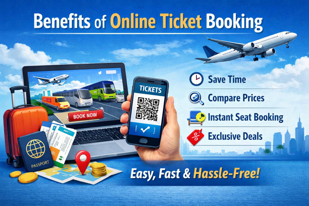 Benefits of Online Ticket Booking