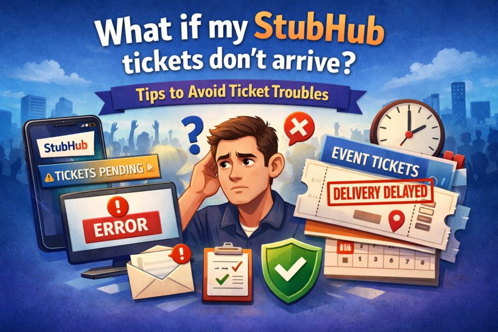 What if my StubHub tickets don't arrive